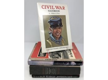 Collection Of Books - Including The Civil War Handbook And A Plot To Kidnap