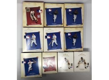 Large Lot Of Hallmark Keepsake Ornaments MLB Baseball Players