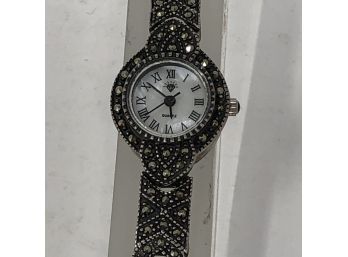 Vintage Watch With Sterling Silver Band