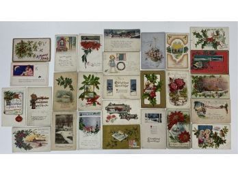 Antique & Vintage Postcard Lot Christmas