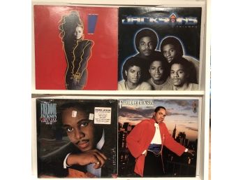 Collection Of R&b Albums Including Janet Jackson And The Jacksons