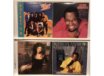 Collection Of R&b And Pop Albums Including Luther Vandross And The Jets