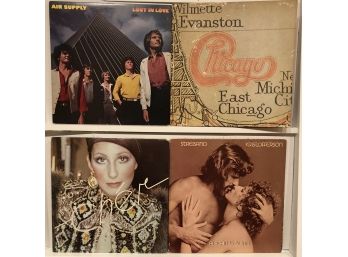 Collection Of Easy Listening Albums Including Cher, Chicago And Air Supply