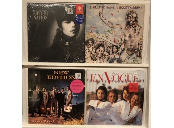 Collection Of R&b And Pop Albums Including New Edition, Janet Jackson