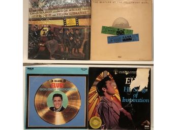 Collection Of Beatles And Elvis Albums (8)