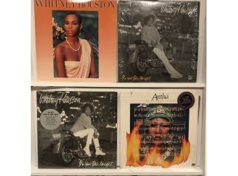 Collection Of Whitney Houston And Aretha Franklin Albums