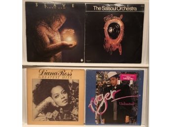 Collection Of R&b And Pop Albums Including Slave And Roger