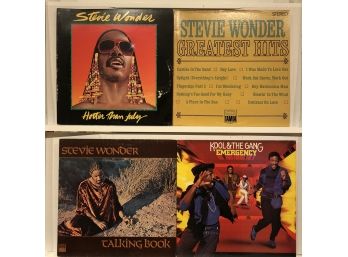 Collection Of R&B Albums Including Stevie Wonder And Kool And The Gang