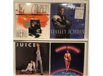 Collection Of R&b And Pop Albums Including Juice And Stanley Jordan