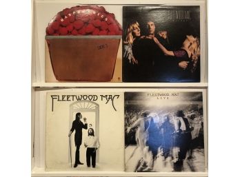 Collection Of Raspberries And Fleetwood Mac Albums