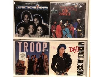 Collection Of R&b And Pop Albums Including Michael Jackson And Troop