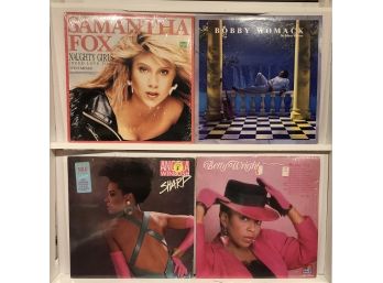 Collection Of R&b And Pop Albums Including Samantha Fox, Angela Winbush And Bobby Womack