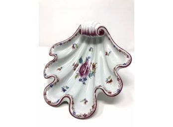 Herend Scalloped Shell Fan Dish
