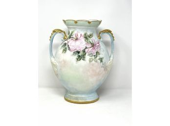 Handpainted - Signed - Limoges Vase