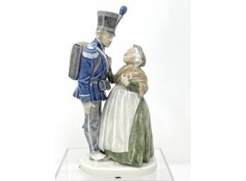 Royal Copenhagen Figurine - The Soldier And Witch Chr. Thomsen 1909