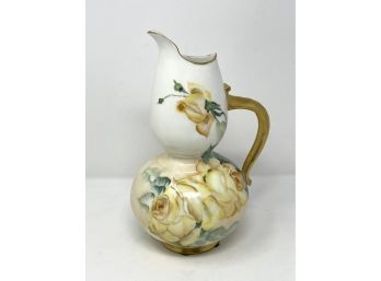 Signed - Limoges - Hand Painted Pitcher