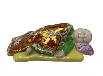 Herend Japanese Sleeping Boy In Good Used Condition