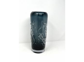 Kosta Boda Large Art Glass Vase Signed