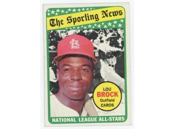 1969 Topps The Sporting News Lou Brock N.L. League All-Stars