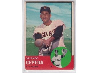 1963 Topps Orlando Cepeda