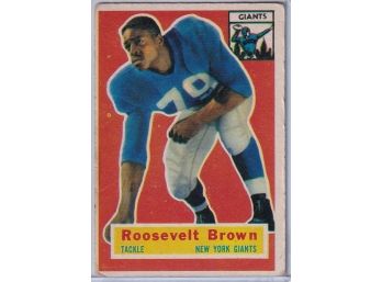 1956 Topps Roosevelt Brown Rookie