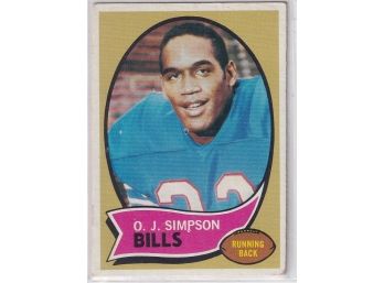 1970 Topps O.J. Simpson Rookie Card