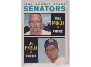 1964 Topps Rookie Stars Senators: Brumley & Piniella