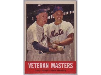1963 Topps Veteran Masters Stengel & Woodling