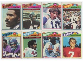 Lot Of 8 1977 Topps Football Cards
