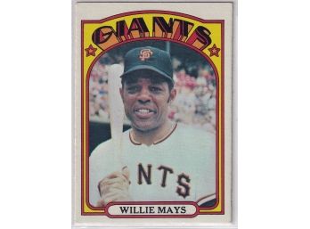 1972 Topps Willie Mays