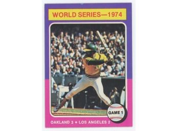 1975 Topps World Series 1974 Game 1