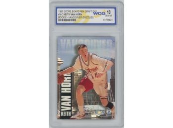 1997 Score Board NBA Draft Day Keith Van Horn Rookie WGC Graded 10 Gem Mint