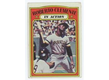 1972 Topps Roberto Clemente In Action
