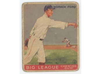 1933 Goudey Big League Horace Ford