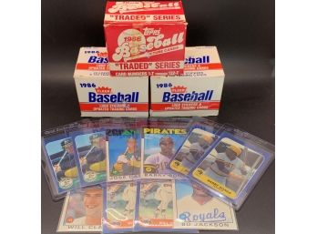 Estate Fresh Lot Of 1986 Baseball Traded Sets