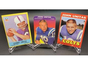 (3) Card Johnny Unitas Lot