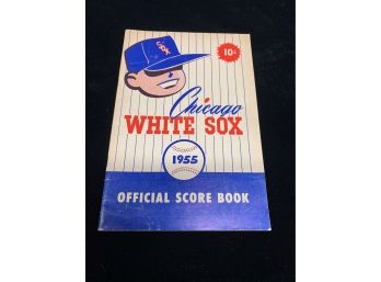 1955 Chicago White Sox Unused Score Book