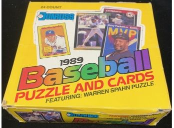 1989 Donruss Jumbo Wax Box