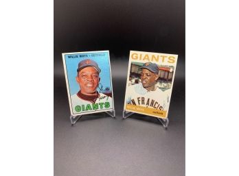 1964 And 1967 Topps Willie Mays Lot