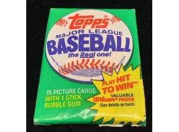 Unopened 1981 Topps Baseball Wax Pack