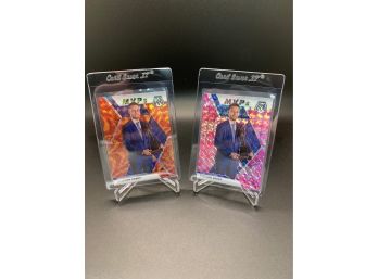 Lot Of (2) 2019 Panini Mosaic Steph Curry Prizm Parallels