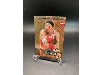 1997 Collector's Edge Scottie Pippen Game Used Ball Card