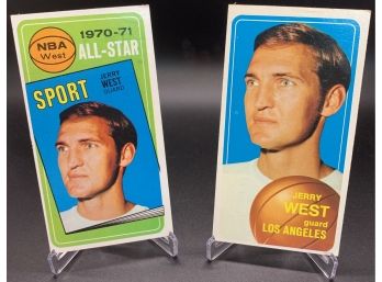 Lot Of (2) 1970 Topps Jerry West
