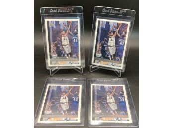 Lot Of (4) 1997 Topps Tim Duncan Rookie Cards