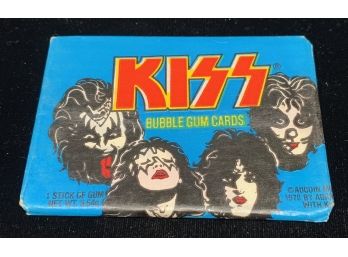 Unopened Wax Pack Of 1978 Kiss Cards