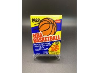 Estate Fresh Unopened Wax Pack Of 1988 Fleer Basketball (Possible Pippen, Rodman, Stockton, Miller RCs)