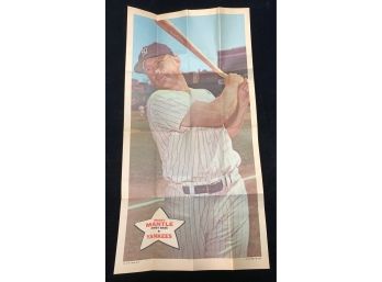 1968 Topps Posters Mickey Mantle