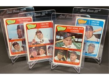 1965 Topps Leaders Card Lot With Mantle