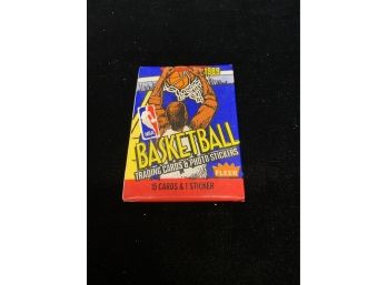 1989 Fleer Basketball Unopened Wax Pack