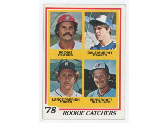 1978 Topps Rookie Catchers- Diaz, Murphy, Parrish, Whitt